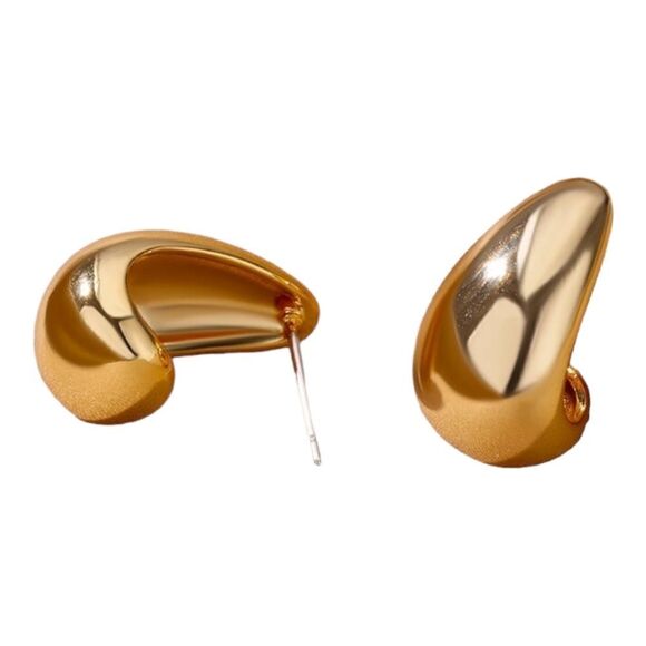 24K Gold Plated Drop Earrings - Picture 10 of 13